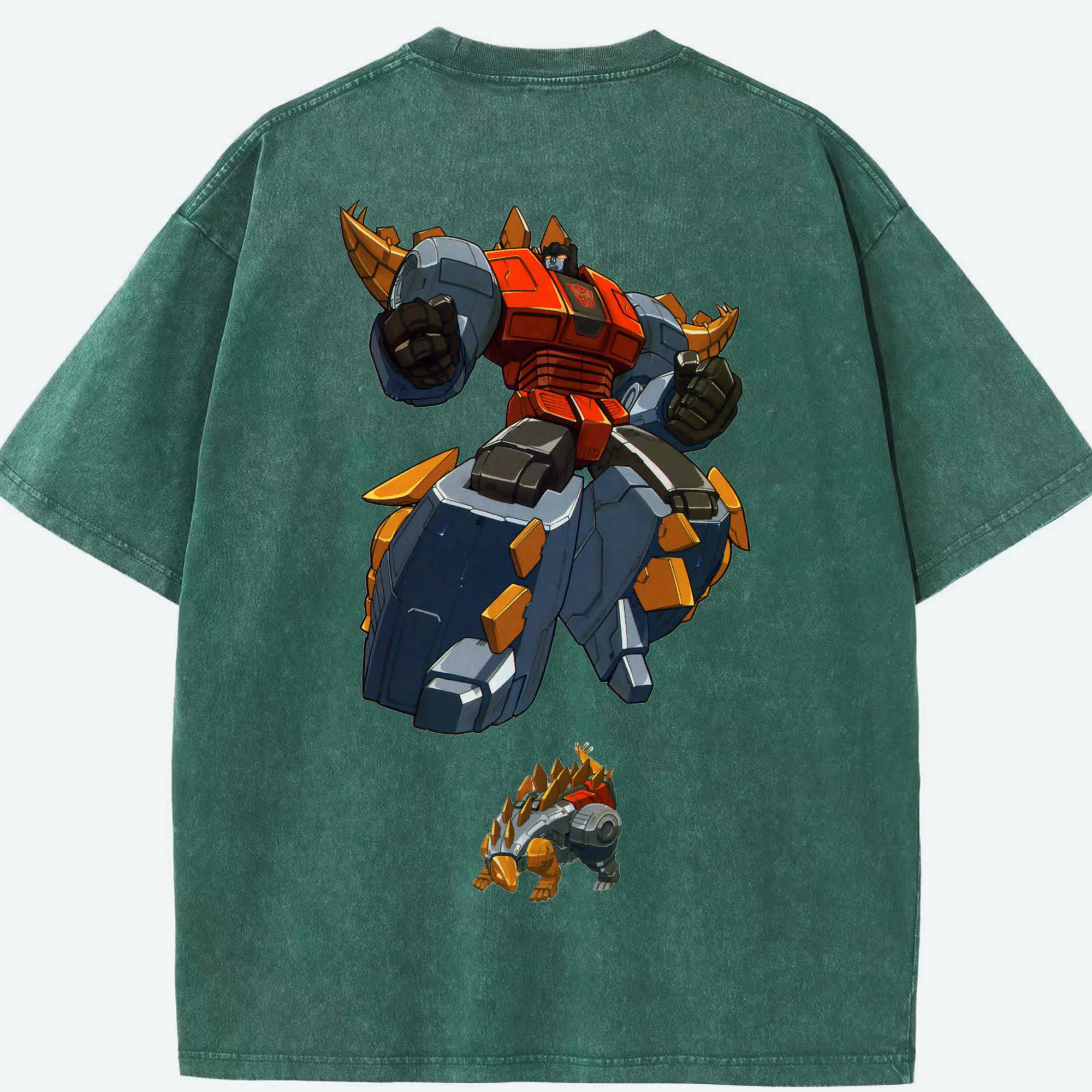 （画像用）  綿100% ヴィンテージ風 半袖Tシャツ（背面プリント）